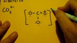 Lewis Dot Structure of CO3 2 Carbonate Ion [upl. by Mccarty]