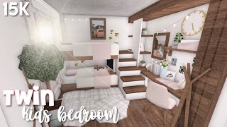 15k Twin Kids Bedroom  Bloxburg ROBLOX speedbuild [upl. by Jillene]