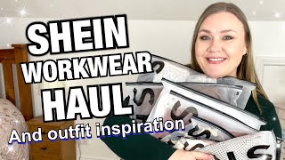 SHEIN plus size HAUL  WORKWEAR OUTFIT INSPIRATION [upl. by Kroll]