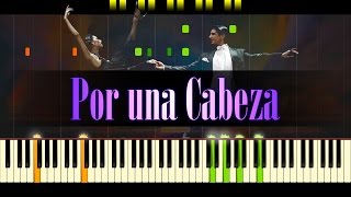 Por una Cabeza Piano  Tango  CARLOS GARDEL [upl. by Tibbitts]