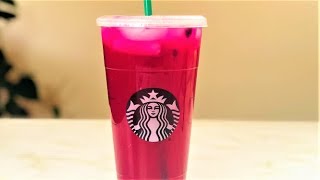 STARBUCKS MANGO DRAGON FRUIT REFRESHER RECIPE [upl. by Anitsyrhc]