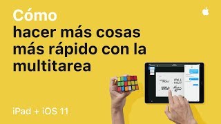 Cómo hacer más cosas más rápido con la funcionalidad multitarea en iOS 11 — Apple [upl. by Babara]