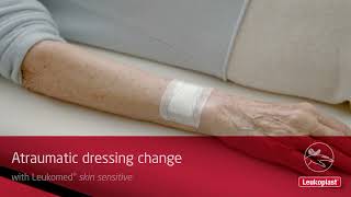 Leukomed Skin Sensitive Dressing Change [upl. by Ahsinor400]