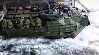 Ship Launch amp Beach Landing • Amphibious Assault Vehicles [upl. by Plotkin]