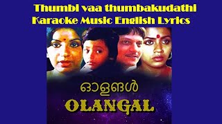 Thumbi vaa thumbakudathin Karaoke Music  with English LyricsNostalgic Malayalam Song [upl. by White]