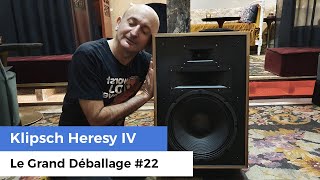 Klipsch Heresy IV Enceintes vintage  Le Grand Déballage 22 [upl. by Malloy]