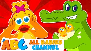 All Babies Channel  Five Little Ducks VS Crocodile  Nursery Rhymes and Kids Songs [upl. by Carmen]