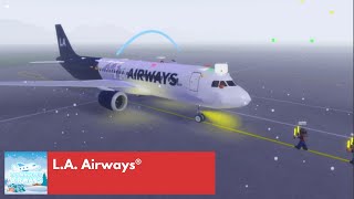 ROBLOX AIRLINE REVIEW  LA Airways®  REVIEWING the AIRLINE FLIGHT [upl. by Nuawaj]