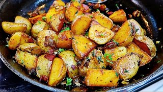 So Good Pan Fried Potatoes Recipe [upl. by Albin]