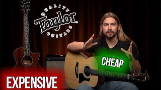 Expensive vs Cheap Taylor Guitars  PS14ce vs 114e [upl. by Anialem]