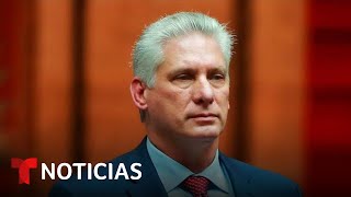 Así responde Miguel DíazCanel a los manifestantes en Cuba  Noticias Telemundo [upl. by Amy]