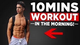 10 MIN MORNING WORKOUT NO EQUIPMENT BODYWEIGHT WORKOUT [upl. by Nosyerg]