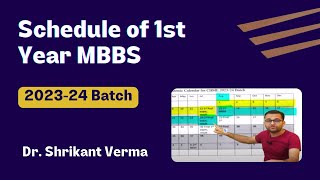 Schedule of 1st MBBS 202324 Batch [upl. by Schilit]