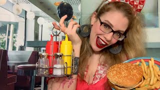 ASMR Lunch In The 80s  Your Best Friends Diner [upl. by Notaes]