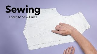 Sew a Dart Using a Basic Bodice Pattern [upl. by Ahtamas671]