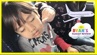 Family Fun Vacation Kid Airplane Trip Disney World Sour Ice Cream Candy Ryans Family Review Vlog [upl. by Nerrawed]