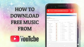 HOW TO DOWNLOAD FREE MUSIC FROM YOUTUBE WITHOUT SOFTWARE OR APP [upl. by Torrell507]