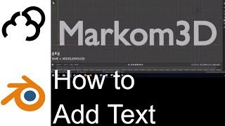 Blender 28  Adding Text  Tutorial beginners [upl. by Kessiah]