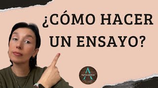 ¿CÓMO HACER UN ENSAYO Concepto y ejemplos  HOW TO DO AN ESSAY [upl. by Limbert817]