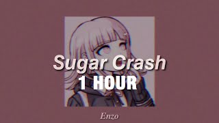 1 HOUR ElyOtto  SugarCrash  slowed  reverbed [upl. by Fu]