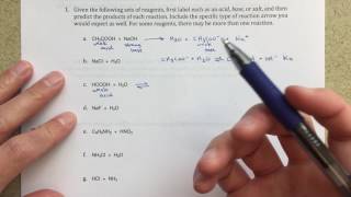 Predicting Products of AcidBase Reactions [upl. by Anelak750]