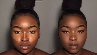 How to Highlight and Contour  RoundWide Face  WOC  BeginnerFriendly [upl. by Nylteak28]