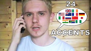 The English Language In 24 Accents [upl. by Ebarta437]