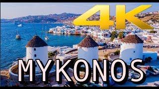 Beautiful Mykonos Greece in 4K HD [upl. by Yleen]