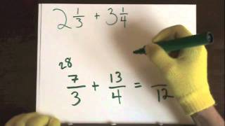 Add Fractions Mixed Numbers With Unlike Denominators Part 2 [upl. by Asle82]