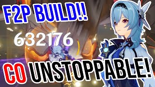 C0 Eula is UNSTOPPABLE 4★ Weapon Showcase Genshin Impact [upl. by Nosreffej]