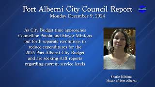 Council Report December 9 2024 [upl. by Etteve]