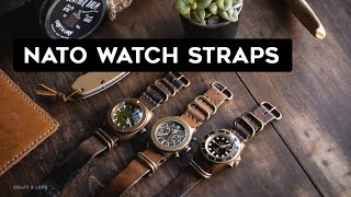 Leather NATO Watch Strap How to wear and install our rugged durable strap [upl. by Nonaihr]