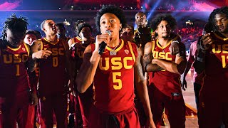 Trojan HoopLA USC Mens Basketball Introductions [upl. by Siramay]