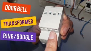 Doorbell transformer for GoogleRing installed in consumer unit [upl. by Saxon]