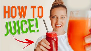 Juicing for Beginners  3 simple healthy juice recipes [upl. by Myca]