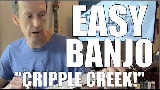 Easy but awesome Clawhammer Banjo Song quotCripple Creekquot [upl. by Groh50]