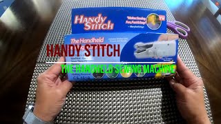 Handy Stitch The Handheld Sewing MachineStep by Step Tutorial [upl. by Doble]