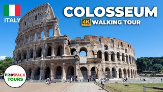 Colosseum Walking Tour  4K  Rome Italy [upl. by Htebsil]