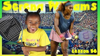 Learn About Serena Williams For Kids  Kids Black History [upl. by Nohtanoj657]