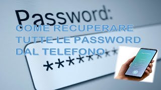 Come recuperare le password senza usare la funzione quotPassword dimenticataquot [upl. by Merriott]