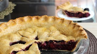 Homemade Blackberry Pie Recipe  The Sweetest Journey [upl. by Ramedlaw]