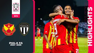 Selangor FC 41 Terengganu FC  Highlights  Piala FA 202425  SF2 [upl. by Dyrrej]