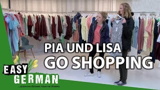 Pia and Lisa go shopping  Easy German 85 [upl. by Poyssick]