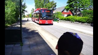 Sweden Stockholm ride with bus 704 from Prostvägen to Huddinge bus terminal [upl. by Renita]