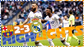 HIGHLIGHTS  FC Barcelona 23 Real Madrid  El Clásico [upl. by Drobman]