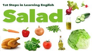 English Vocabulary  SALAD  FOOD [upl. by Simone]