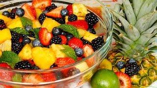 Fruit Salad with Dressing [upl. by Eachern]