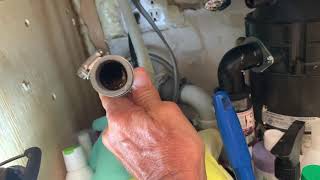 How to unclog a dishwasher drain hose to garbage disposal [upl. by Killion]