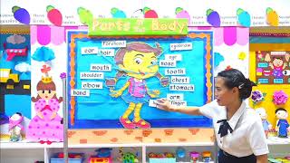 Parts of the Body Demo  Teaching Preschoolers  Online Learning [upl. by Elton695]