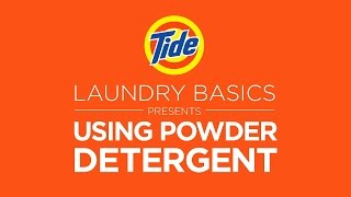 Tide Powder  Laundry Tips How to Use Powder Detergent [upl. by Klina53]